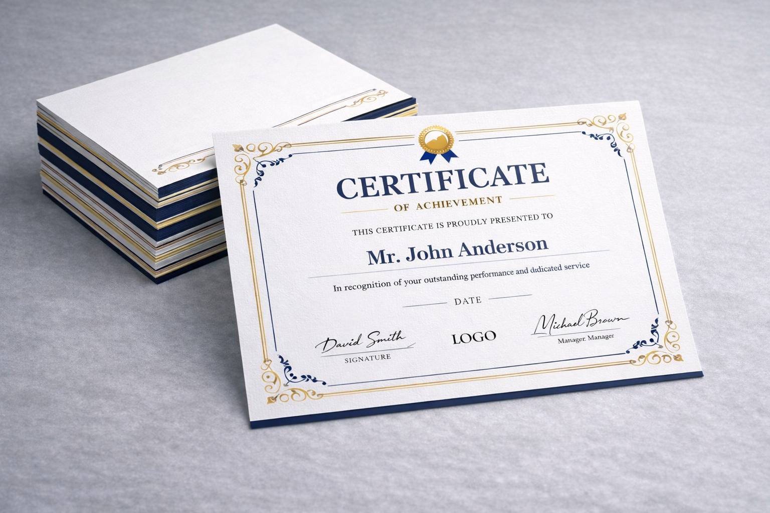 Certificate printing service preview